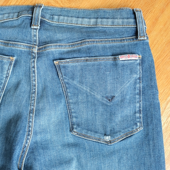 Hudson Riley Crop Relaxed Straight Jeans, Size 27 - Picture 4 of 8